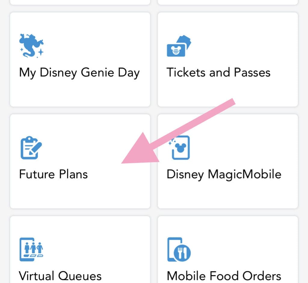 linking your Disney World package