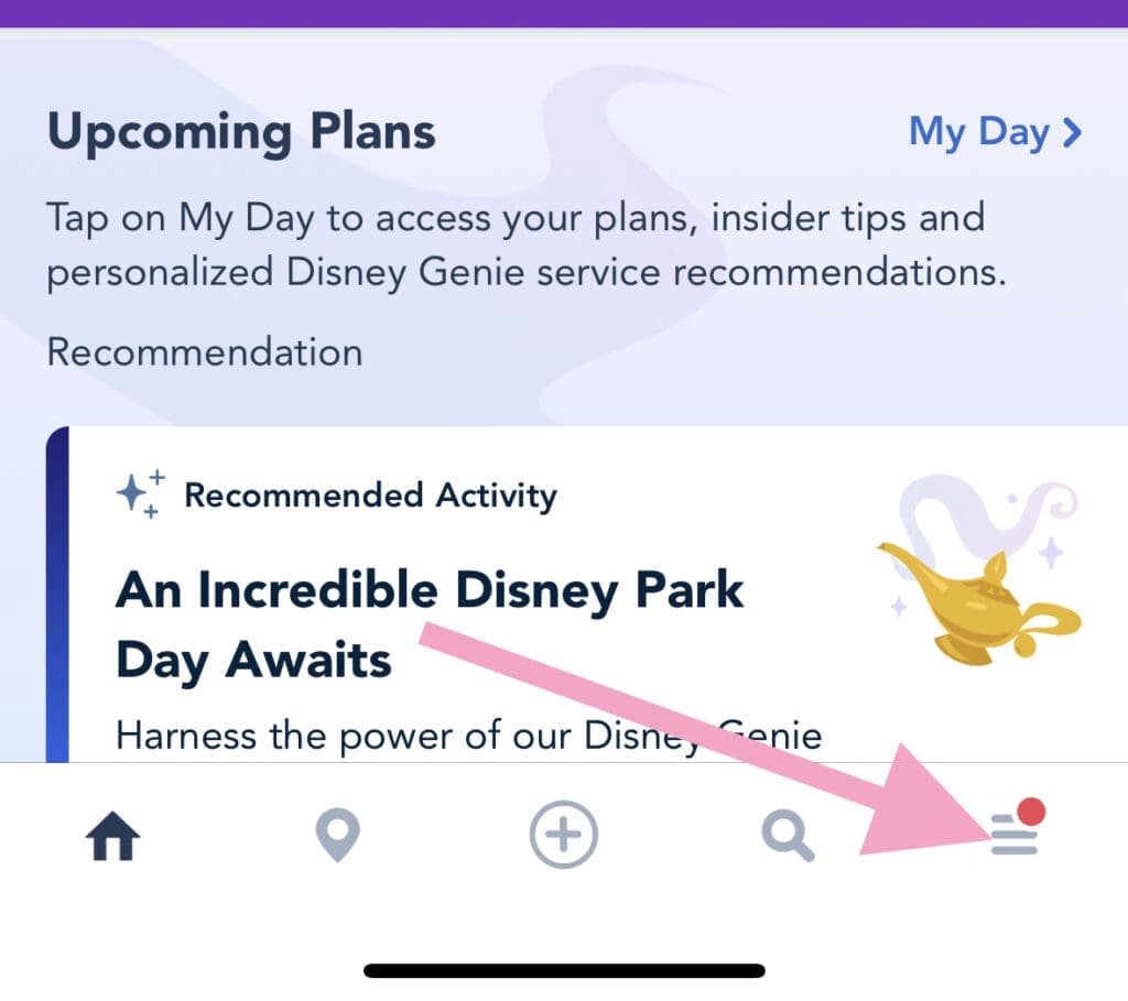 linking your Disney World package