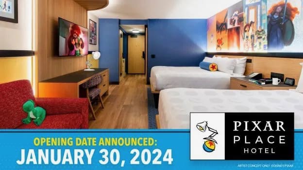 Pixar Place Hotel opening date