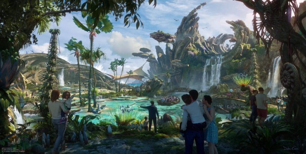 Avatar land at Disneyland 