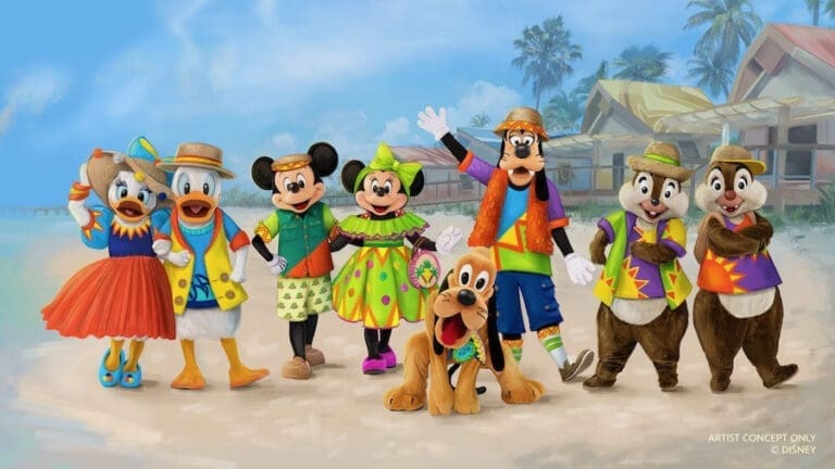 Just Revealed: Junkanoo-Inspired Character Costumes at Disney’s Lookout Cay