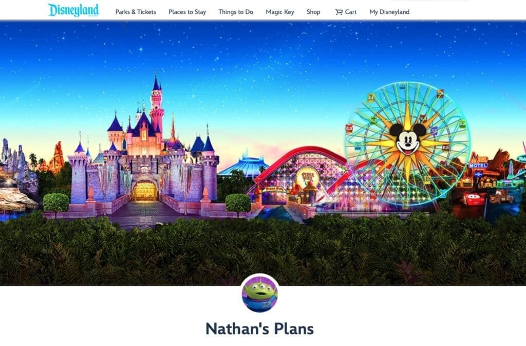 Creating a Disneyland Mobile App Account